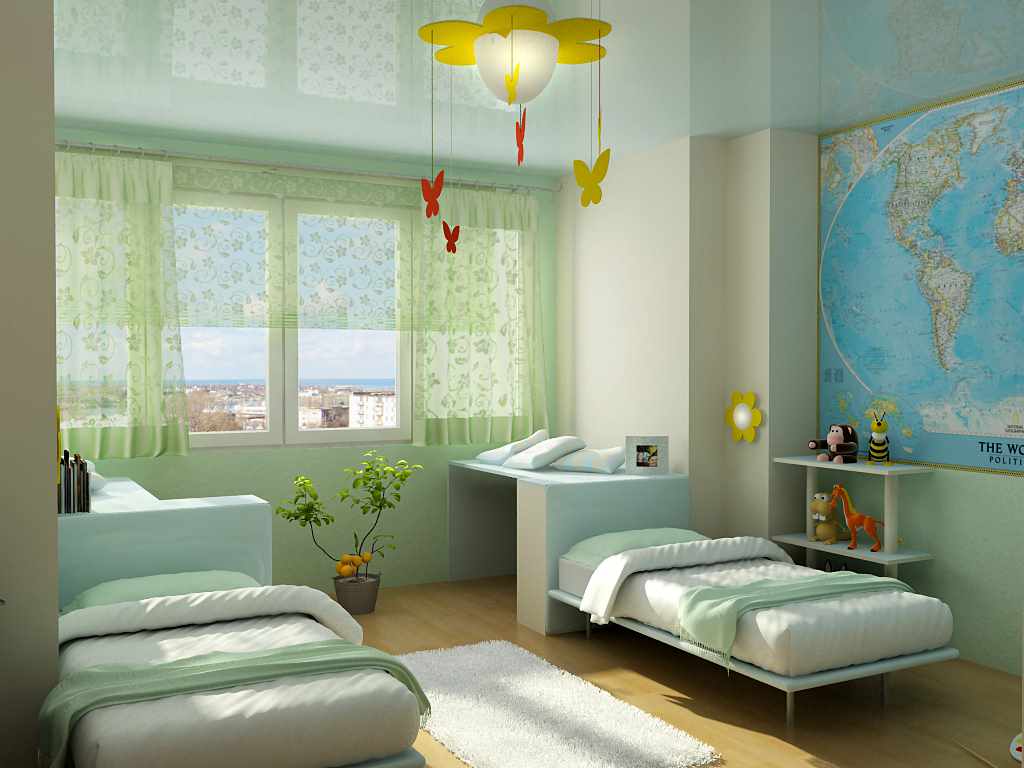 הרעיון של תפאורה יפה לחדר של ילד