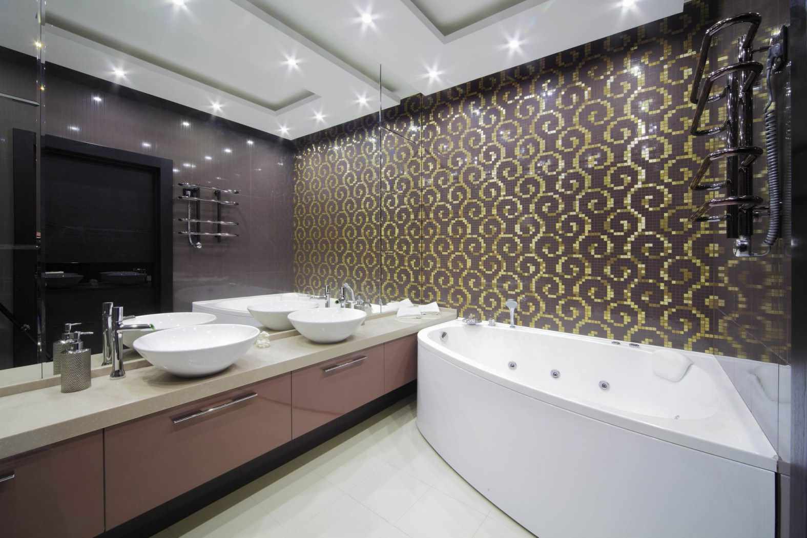 un exemple d'un design de salle de bain inhabituel