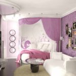 הרעיון של עיצוב חדר שינה יוצא דופן לתמונת ילדה