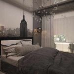 فكرة أسلوب جميل لغرفة نوم في خروتشوف الصورة