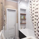 nápad neobvyklého interiéru kúpeľňového obrazu