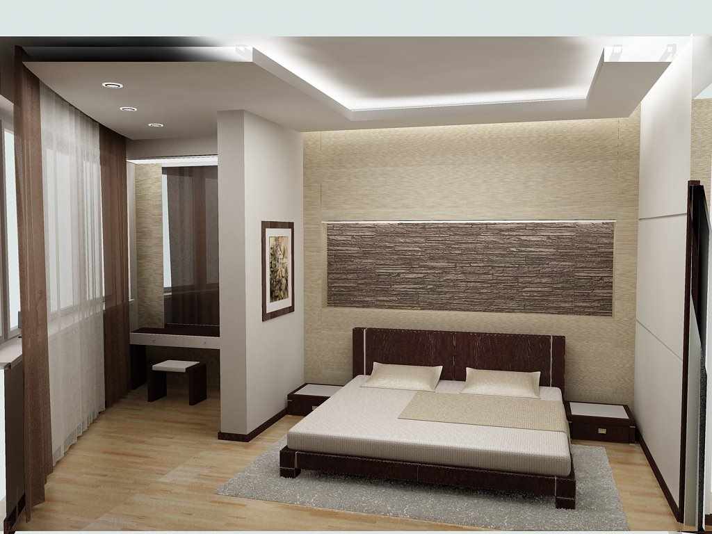 مثال على تصميم غرفة نوم مشرقة في خروتشوف