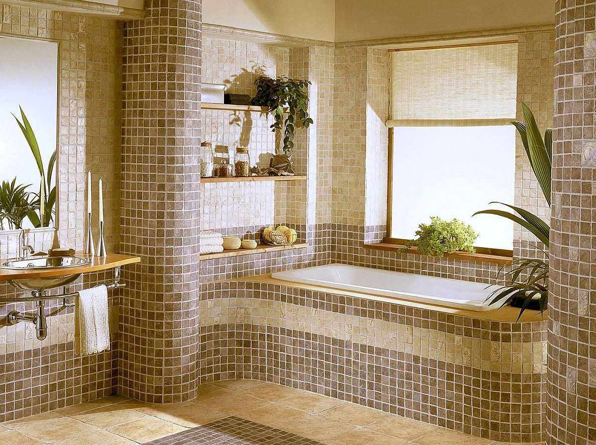 דוגמה לעיצוב אמבטיה מרוצף מרשים