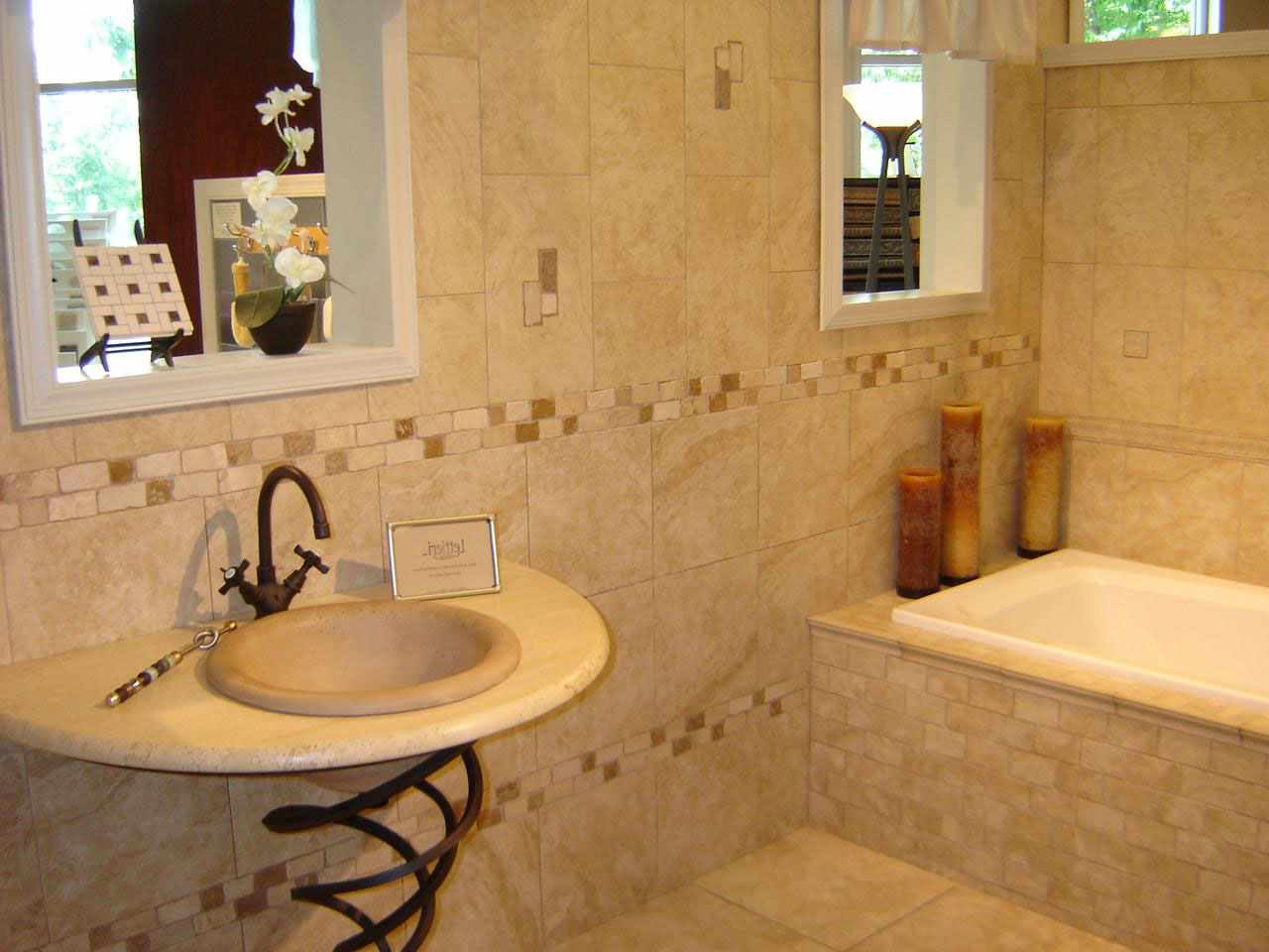דוגמה לחדר אמבטיה מרוצף יפהפה