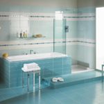 דוגמה לסגנון יפהפה של חדר אמבטיה עם אריחים