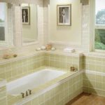 דוגמה לעיצוב יוצא דופן של חדר אמבטיה עם תצלום רעפים