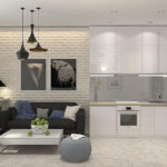 If the kitchen is decorated in a modern style, then you can cover the protruding part of the structure with slate paint