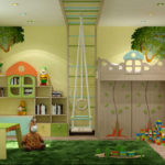 ارتفاع سقف غرفة الاطفال الداخلية