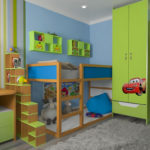 עיצוב מיטת קומותיים לילדים