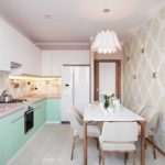 Израда кухињског простора у пастелним бојама