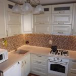 Keukenschort met keramische mozaïek