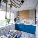 Sea-style kitchen interior