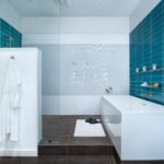 עיצוב מינימליסטי של חדר אמבטיה מודרני