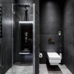 עיצוב אמבטיה בצבע כהה