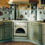 Artificially made kitchen set