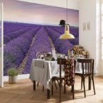 Lavendel felt til køkkenindretning i Provence-stil
