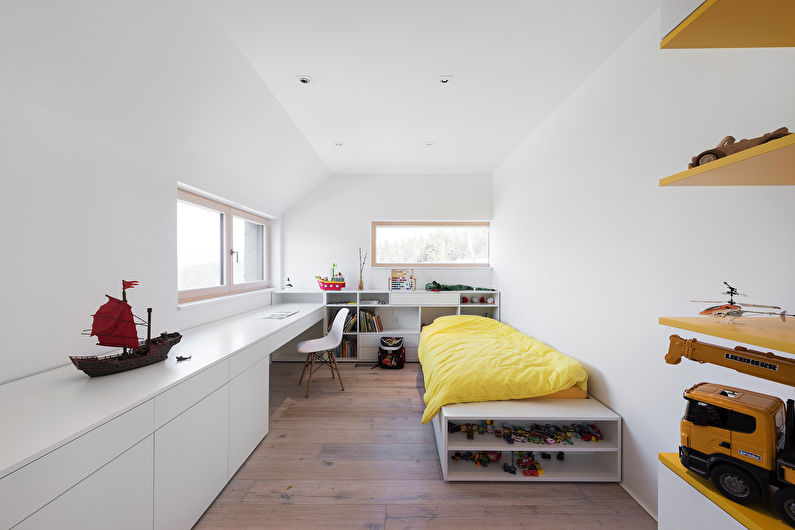 עיצוב חדר ילדים בסגנון מינימליזם סקנדינבי