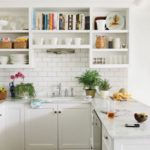 Simple white kitchen in provence style