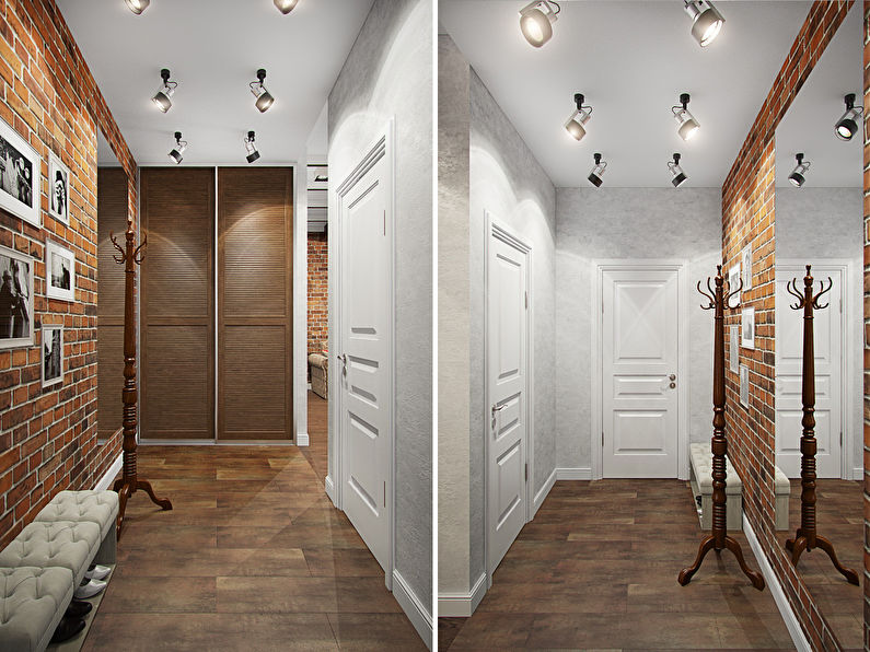 Loft style corridor lighting