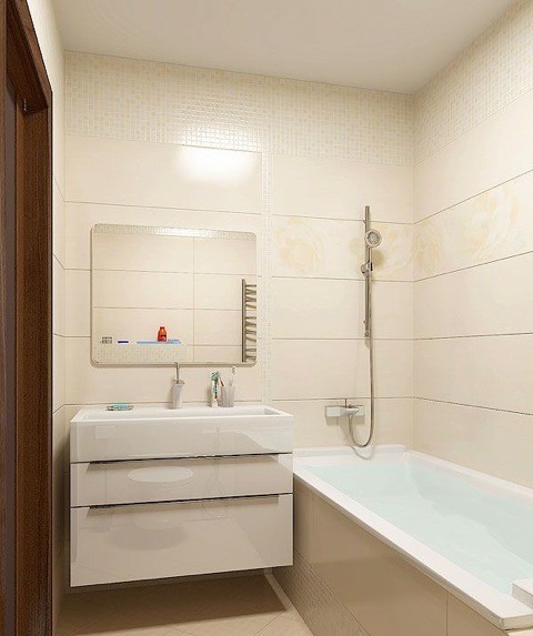 חדר אמבטיה בסגנון מינימליסטי