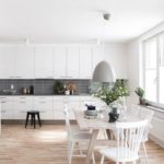 Minimalist white kitchen