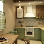 Provence-style corner kitchen