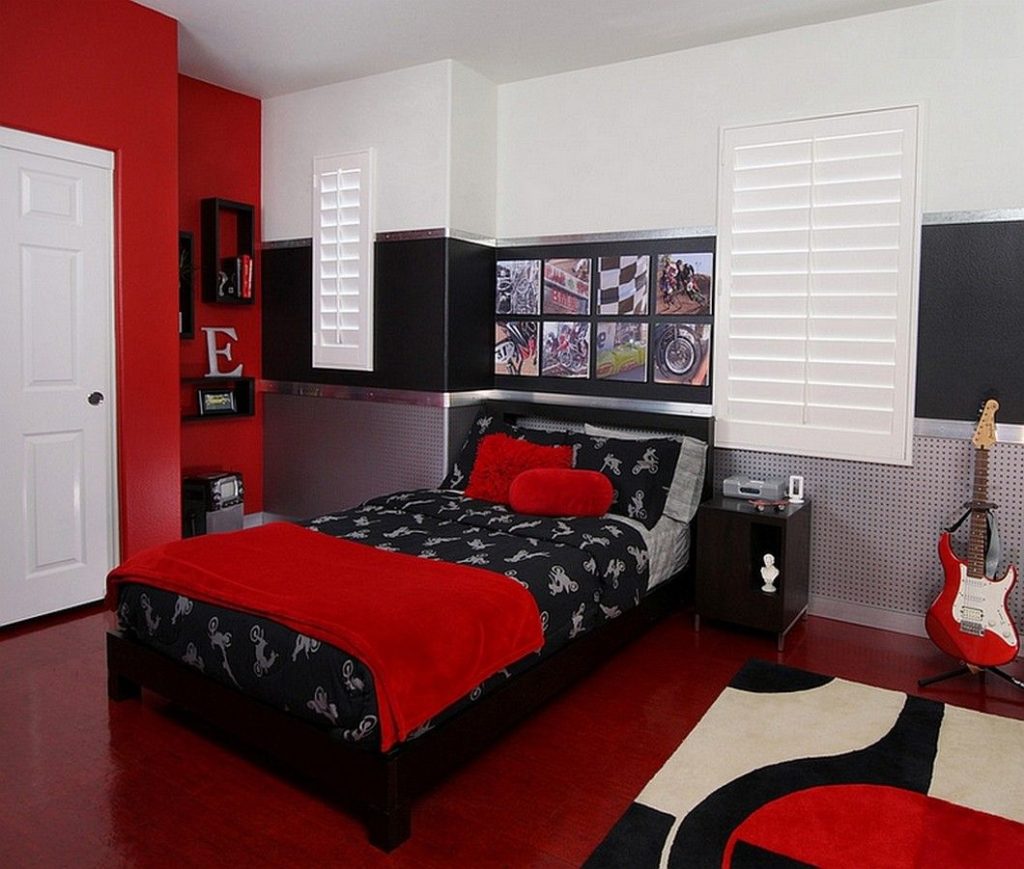 اللون الأحمر في تصميم غرفة نوم الأطفال