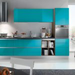 Linear kitchen in a modern style