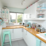 Compact kitchen in a country house