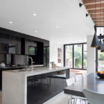 Kuchynský dizajn s panoramatickými oknami