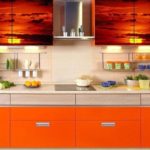 Facade photo print kitchen cabinets