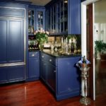 Traditional blue kitchen