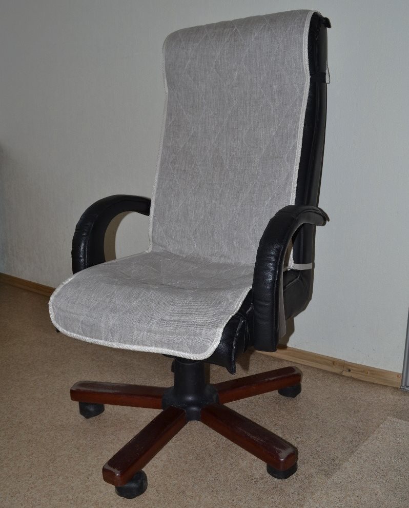 Cape cover on an office chair