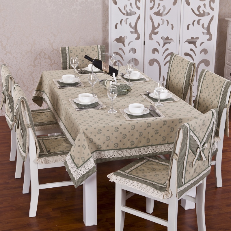 Textile design of the kitchen dining group