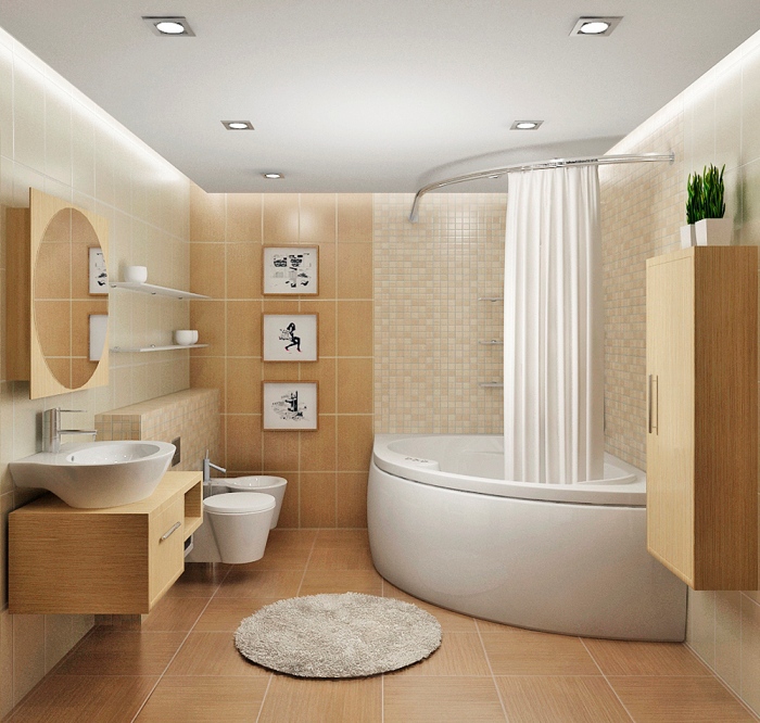 עיצוב חדר אמבטיה קטן.