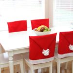 Decor of kitchen chairs for the New Year