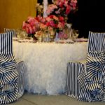 Decor of chairs in the banquet hall
