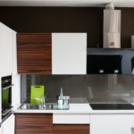 Design of a kitchen set in a modern style