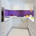 Tablier acrylique violet