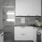 Bucătărie cu colț minimalist