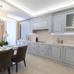 Neoclassical linear kitchen