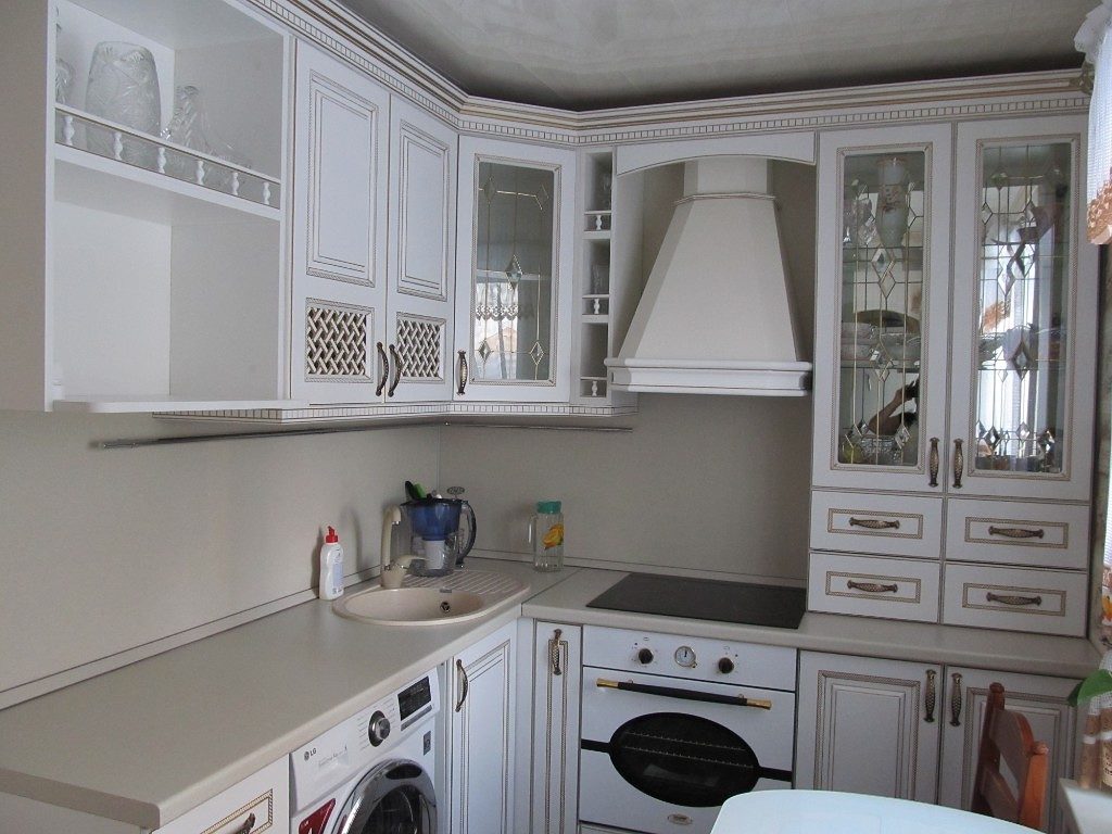 Classic corner set for a small kitchen