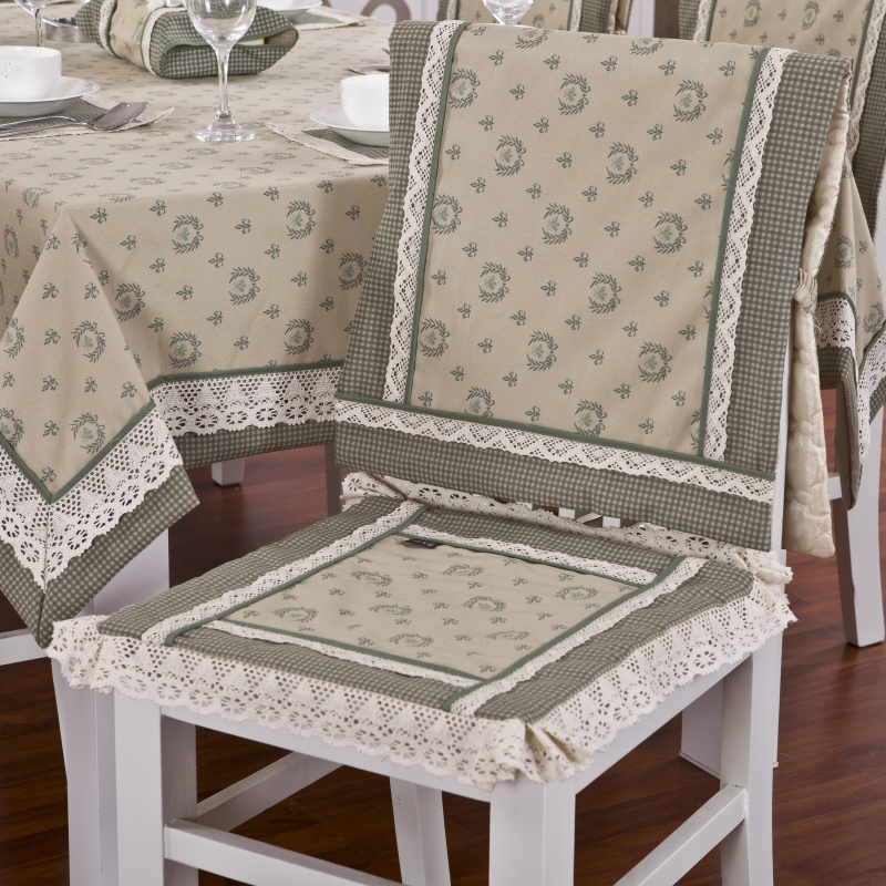 Separate covers on a wooden dining chair