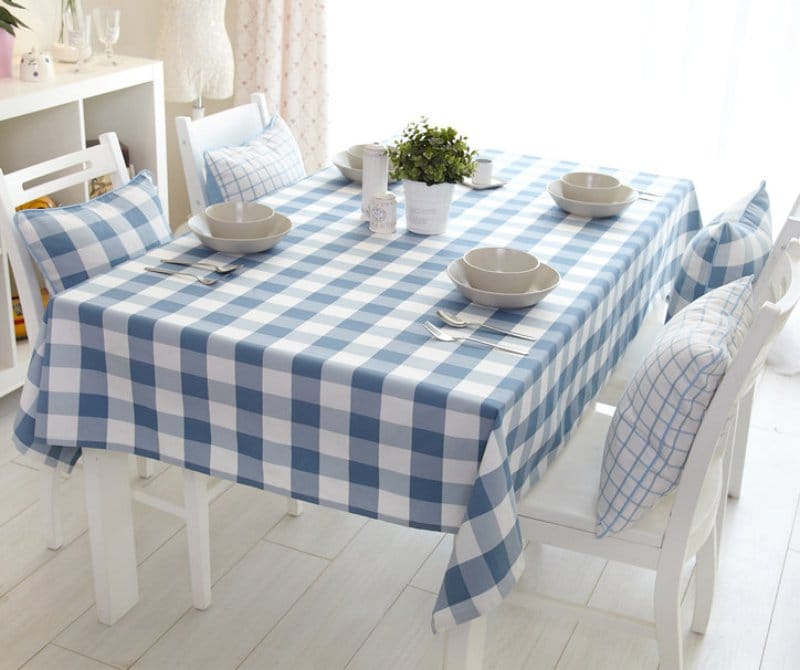Synthetic tablecloth for the kitchen in a private house