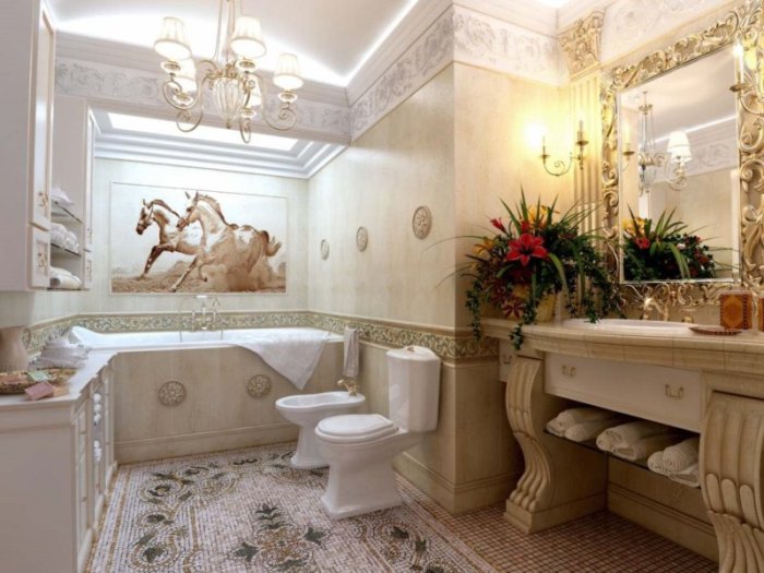 חדר האמבטיה בז 'קלאסי.