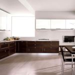 Bucătărie luminoasă în stilul minimalismului