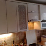 Highlighting the working area of ​​the kitchen in Khrushchev