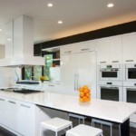 White high-tech kitchen