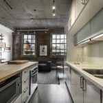 Suprafețe din beton în interiorul bucătăriei