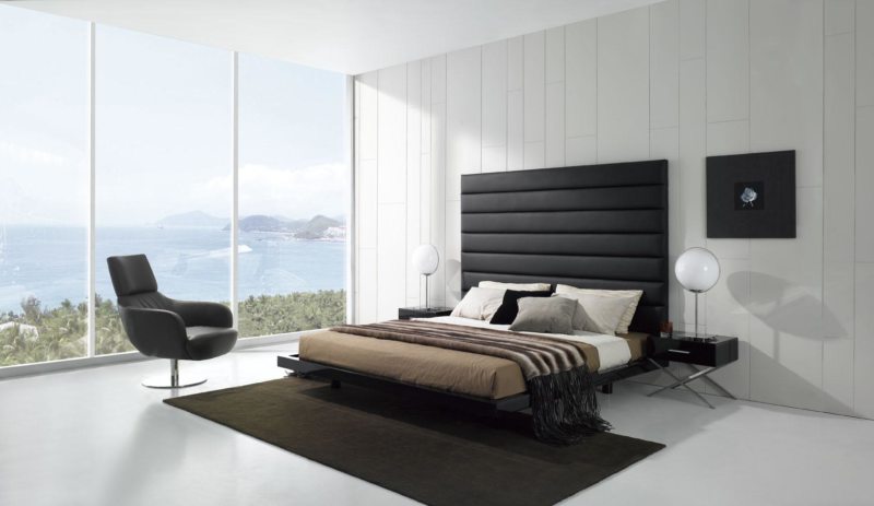 црно-бели прикази фотографија са спаваће собе